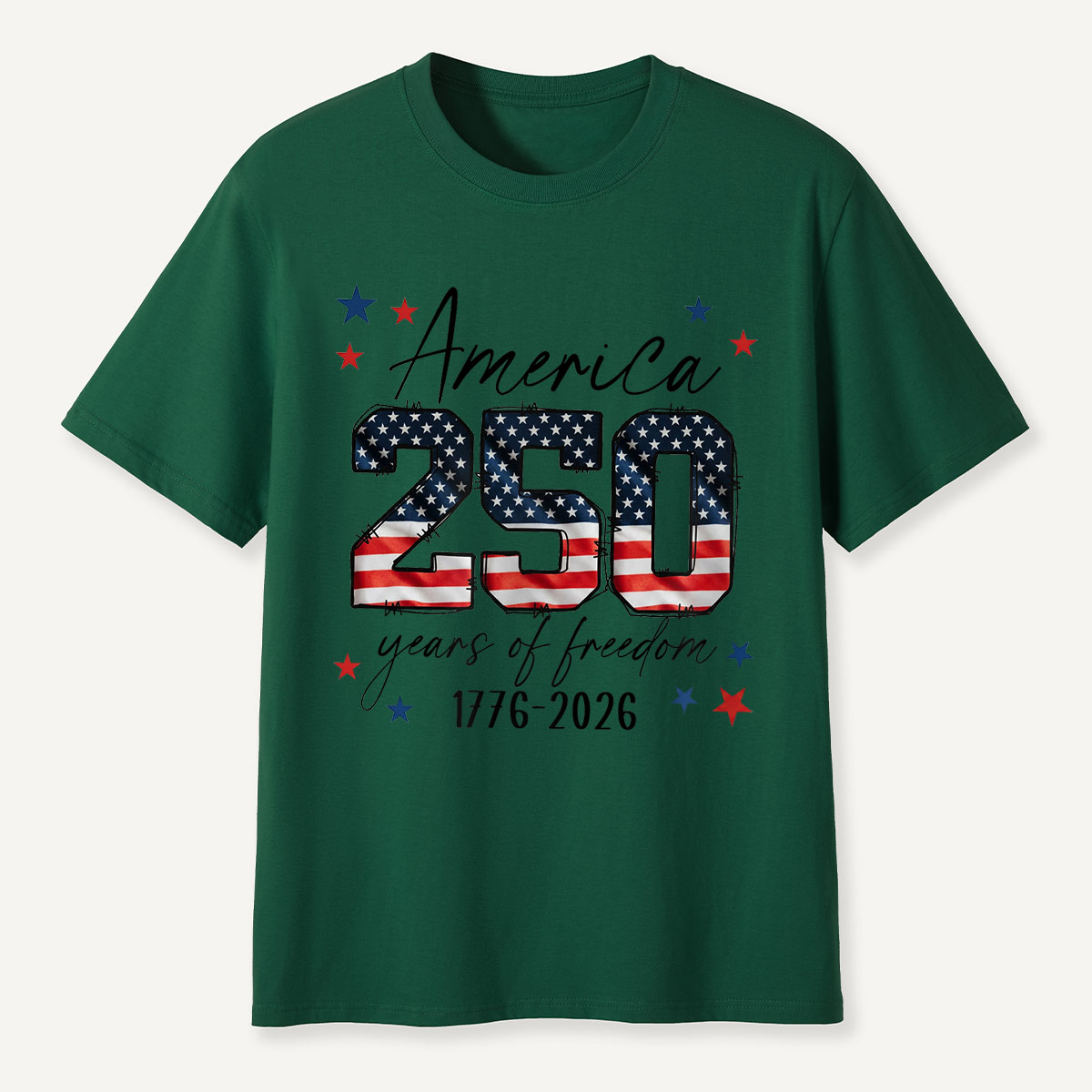 America 250 Years of Freedom 1776‑2026 T-Shirt