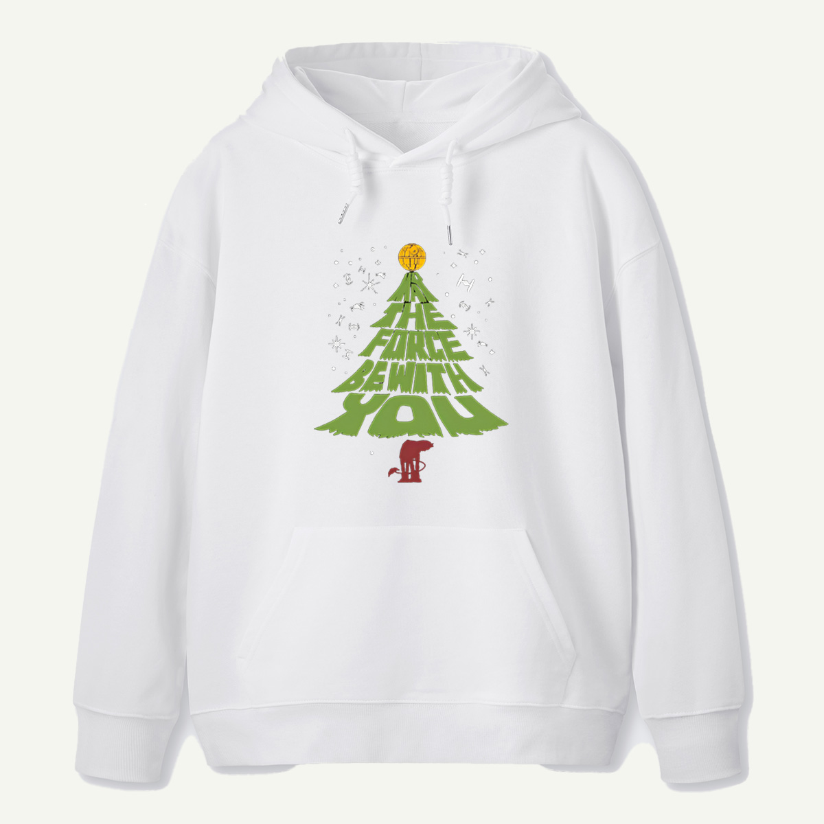 The Force Be With You Star Wars Inspired Christmas Tree Hoodie