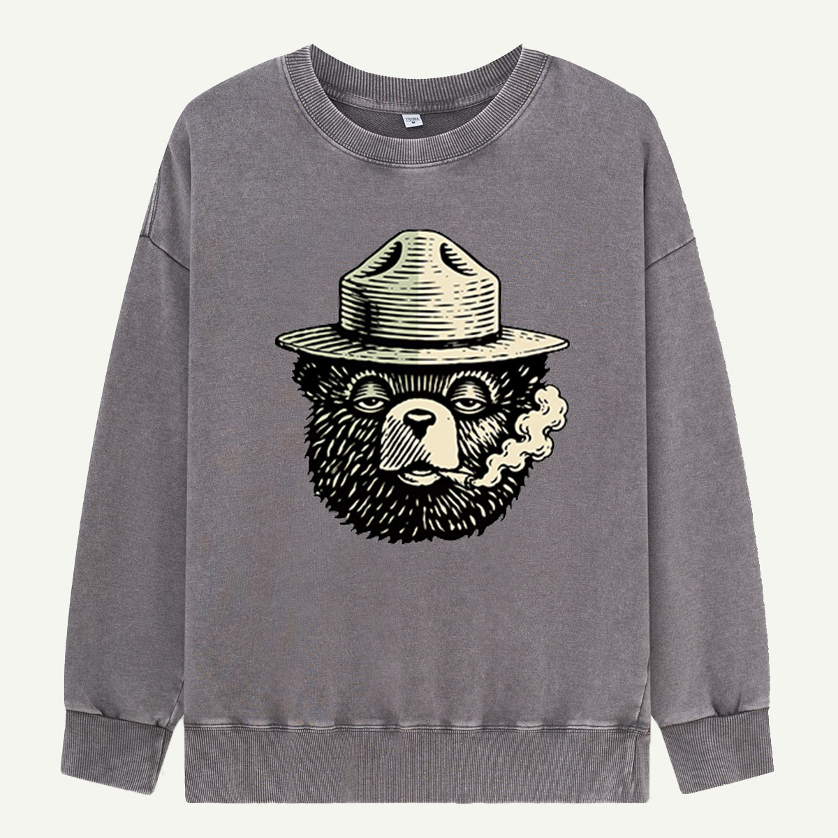 Keep It Green Ranger Bear Washed Sweatshirts