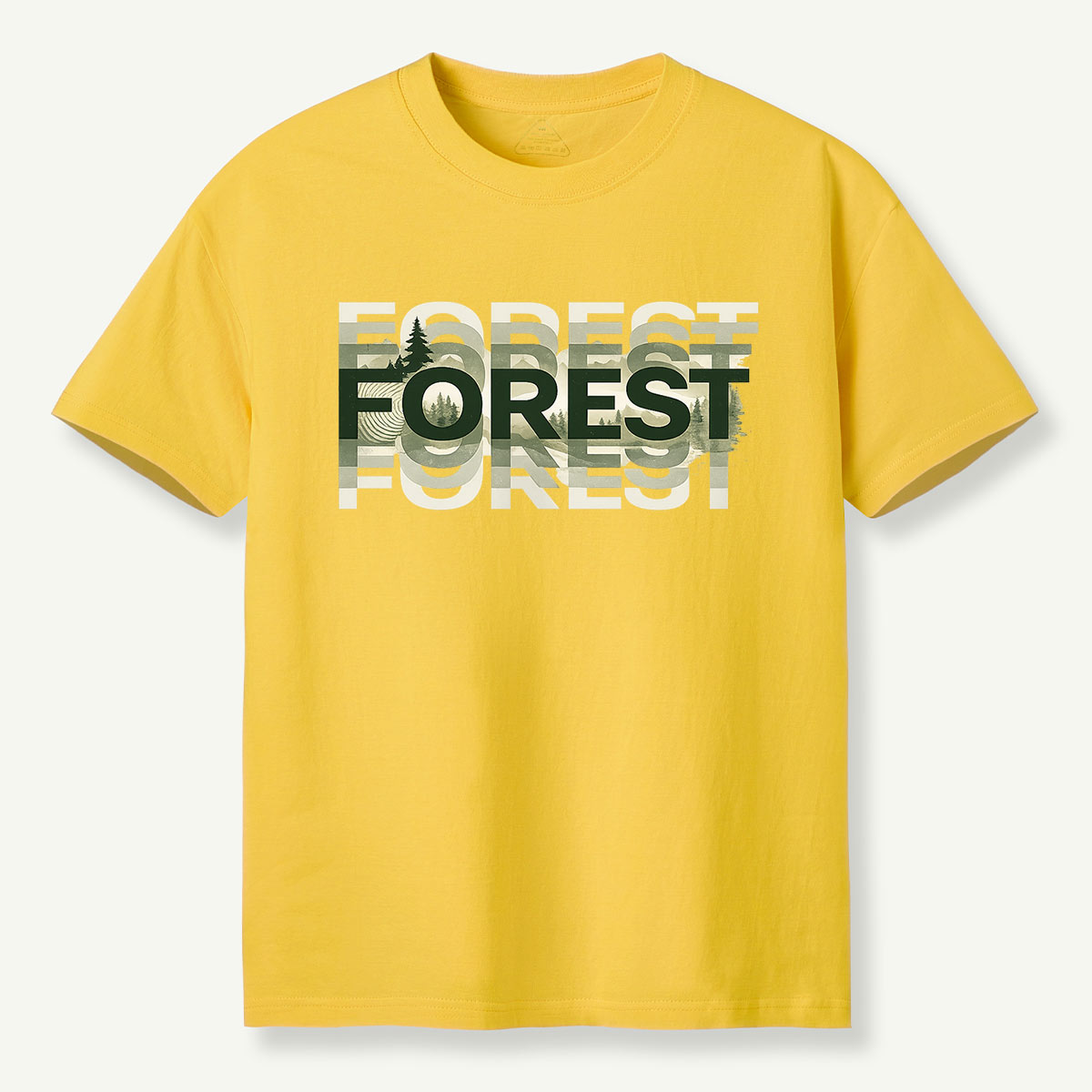 Forest Reflection Typographic T-Shirt