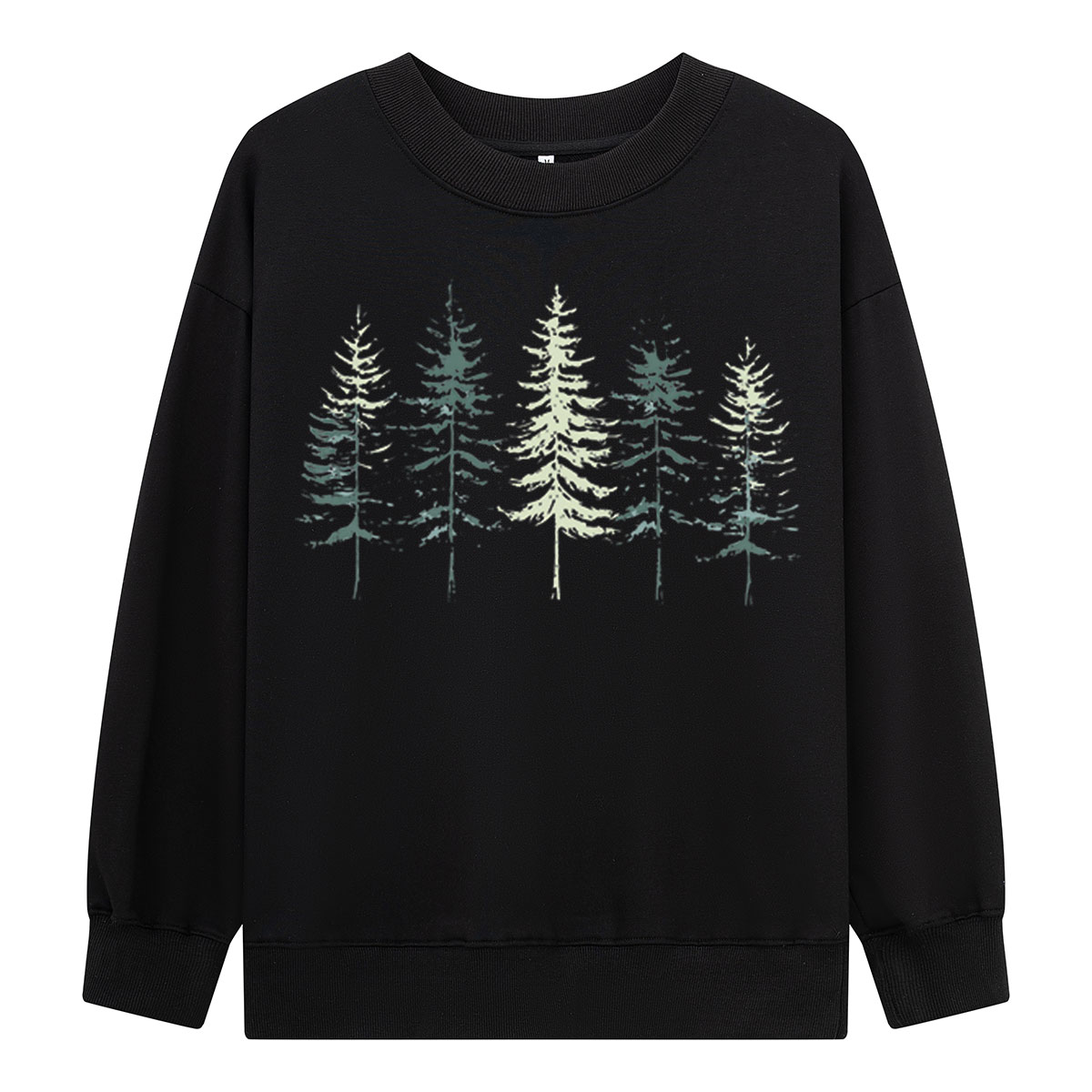 Minimal Pine Forest Silhouette Sweatshirts