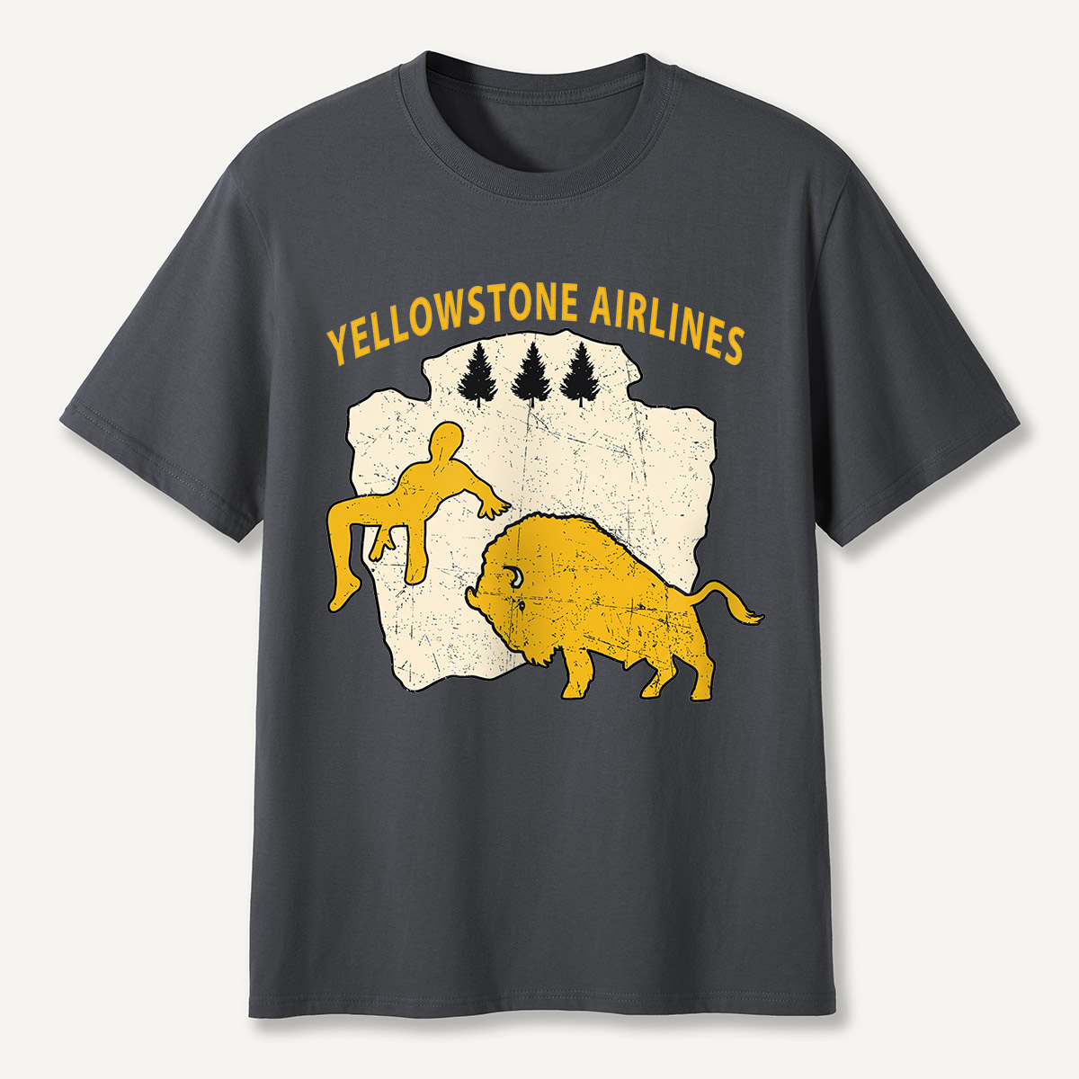 Yellowstone Airlines Bison Toss T-Shirt