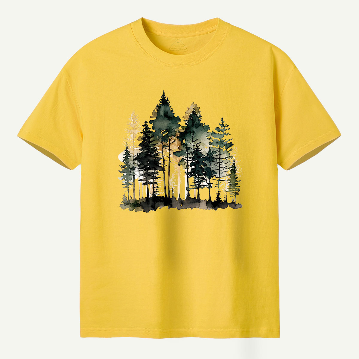 Watercolor Pine Forest Landscape T-Shirt