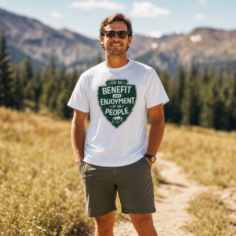 Benefit and Enjoyment of the People Park Badge T-Shirt
