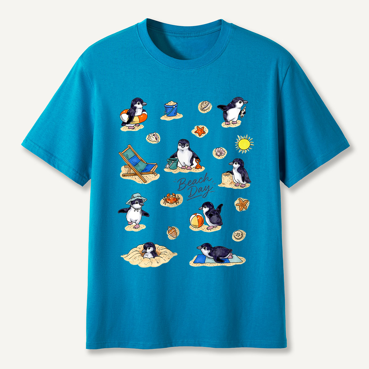 Penguin Beach Day T-Shirt