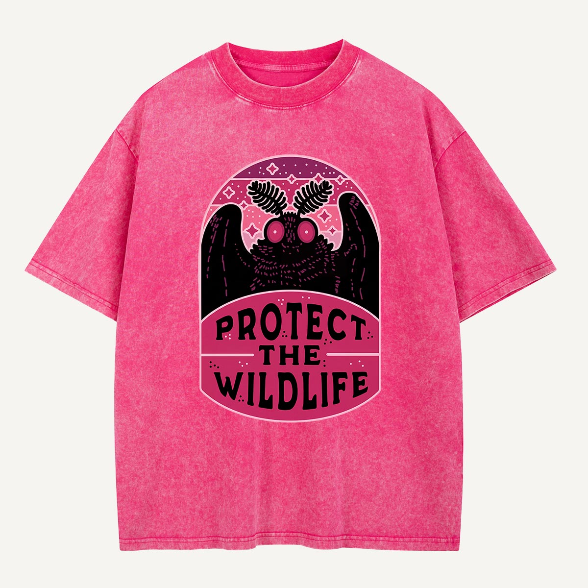 Protect the Wildlife Mothman Washed T-Shirt