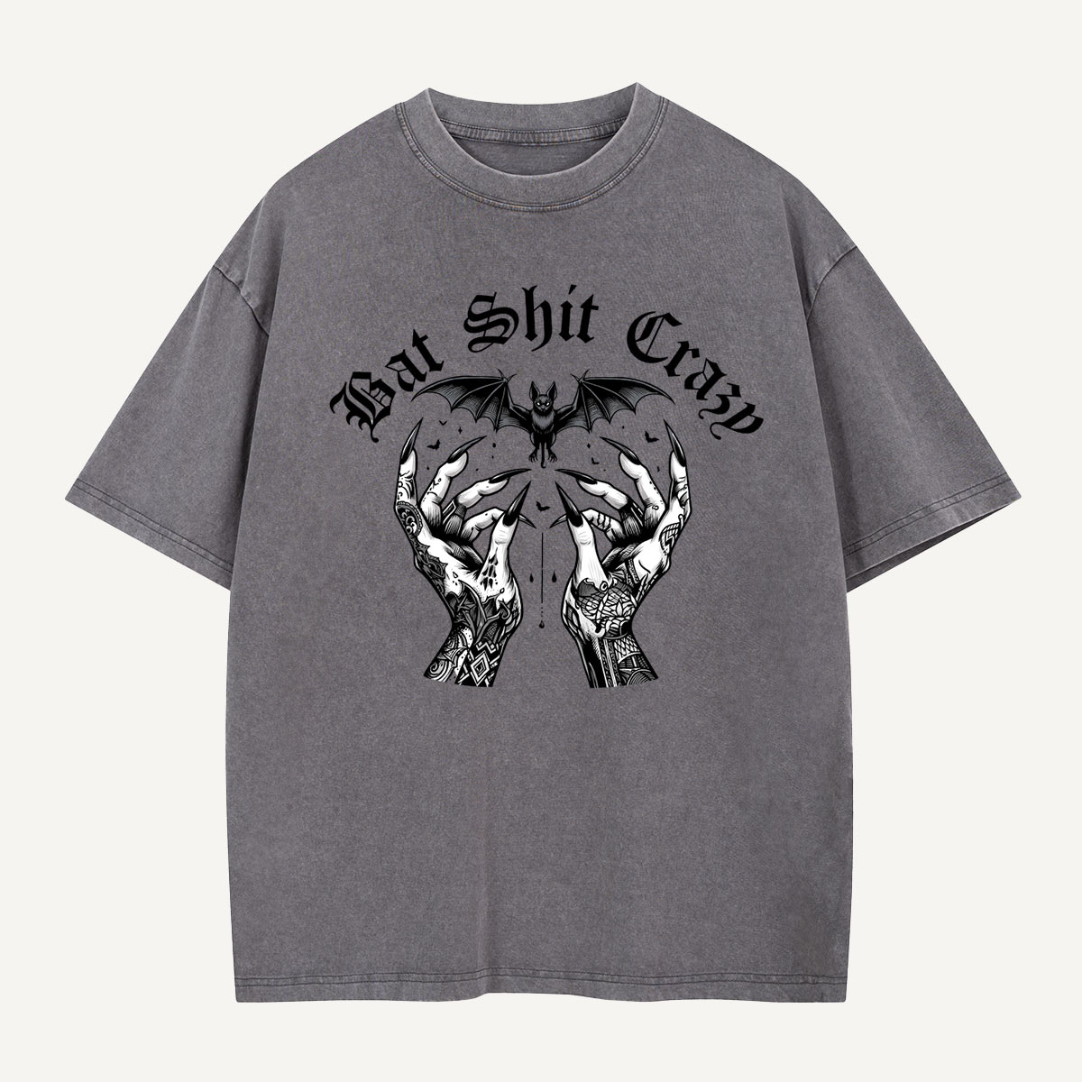 Hands Up for Bat Shit Crazy Washed T-Shirt