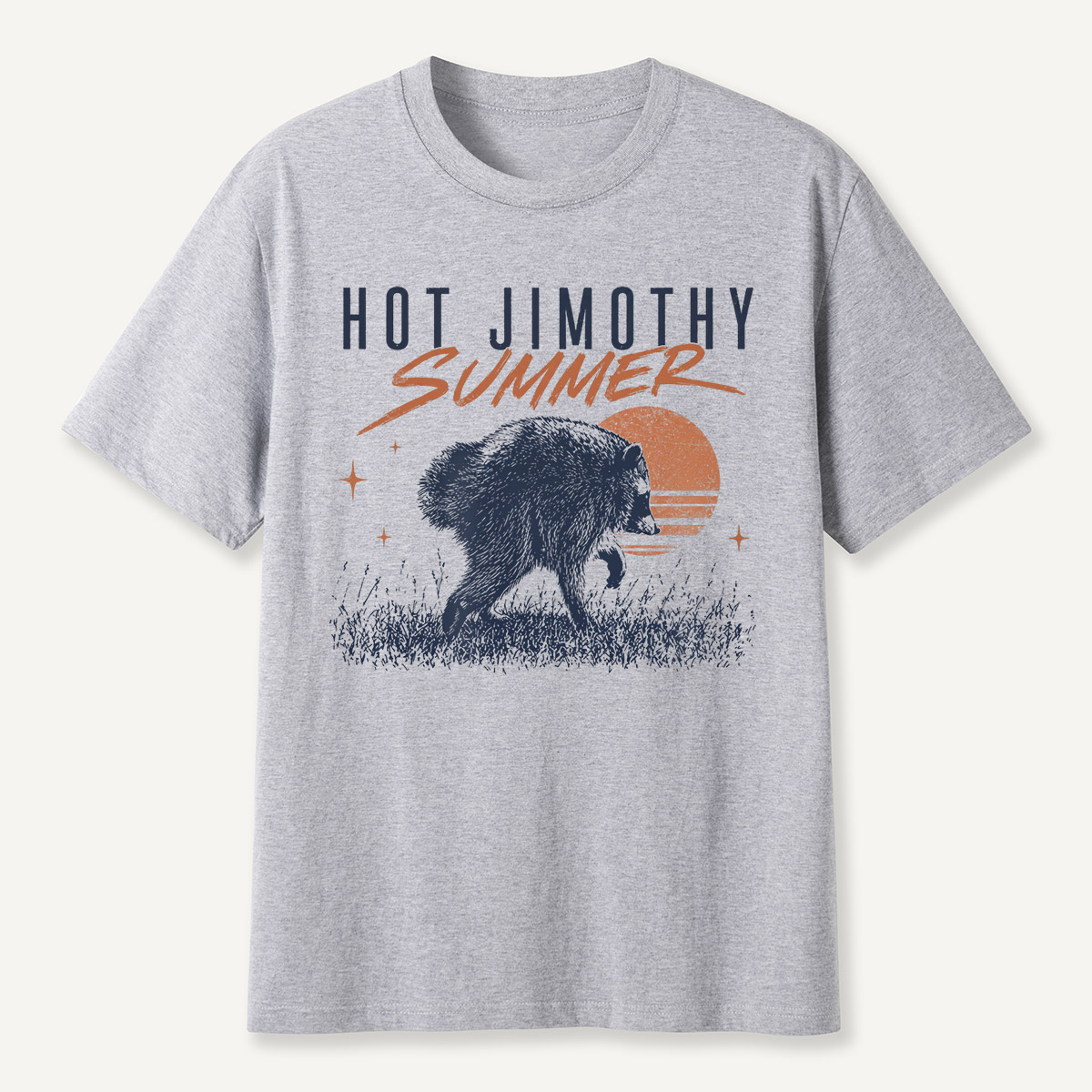Hot Jimothy Summer Retro Raccoon T-Shirt