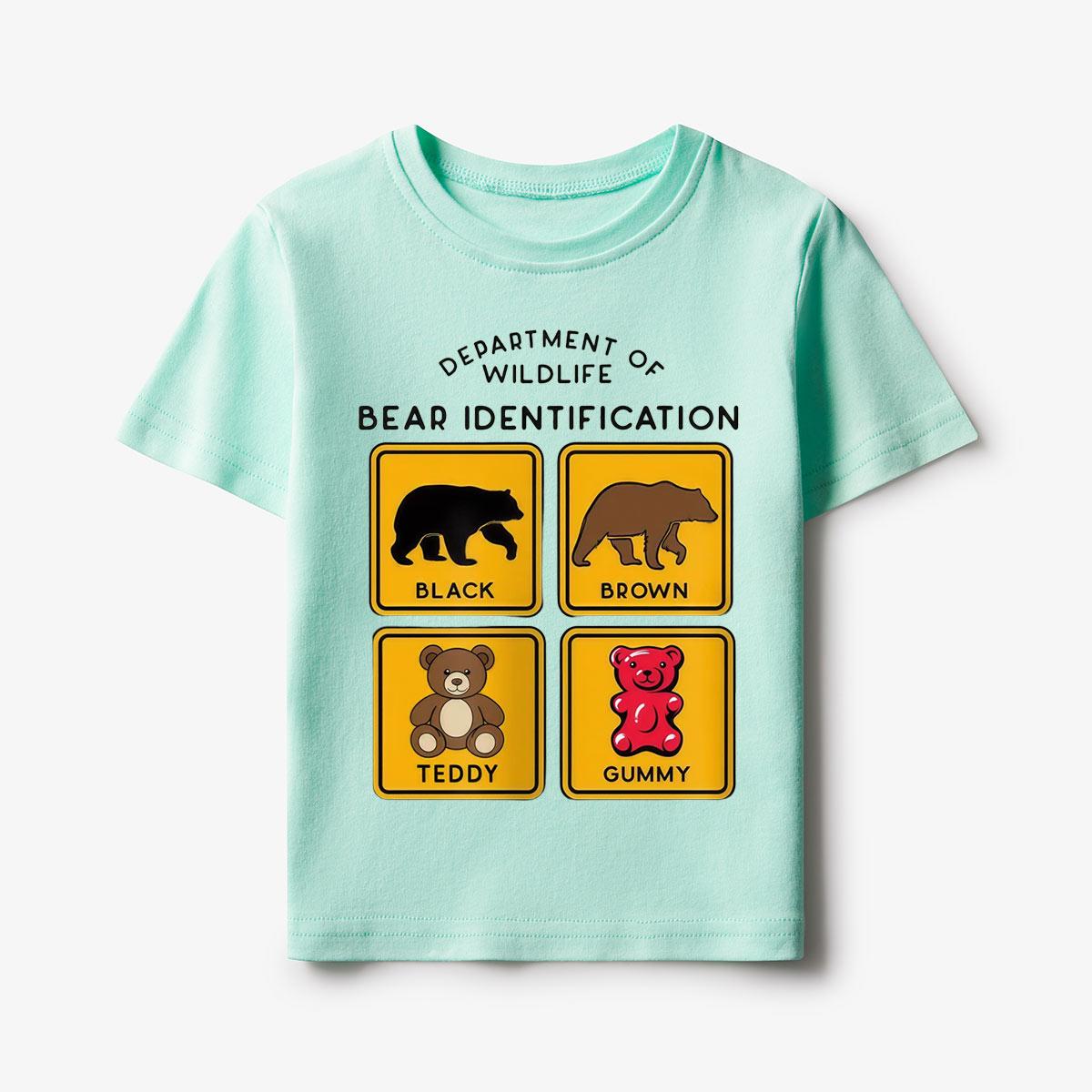 Department of Wildlife Bear Identification Kids T-Shirt