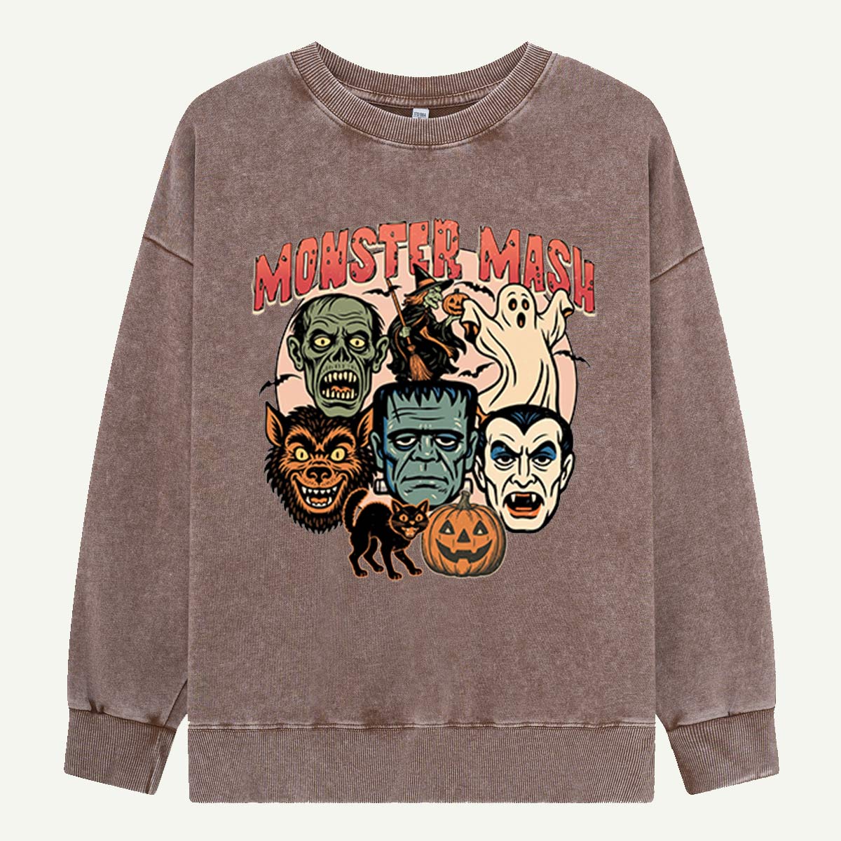 Monster Mask Classic Creatures Washed Sweatshirts