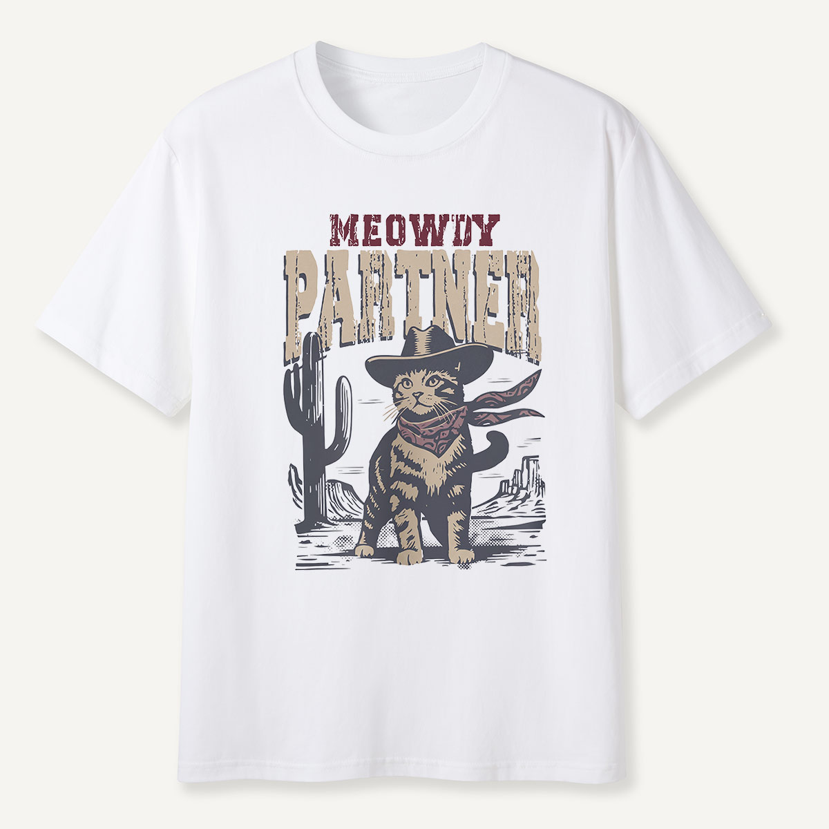 Meowdy Partner Cowboy Cat T-Shirt