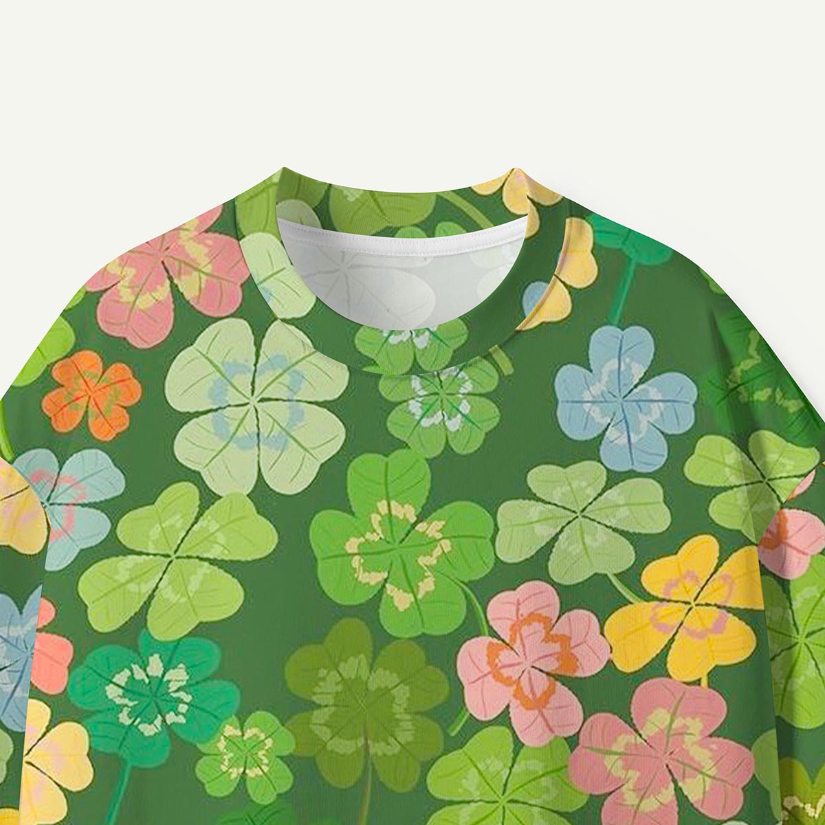 Four-Leaf Clover Pattern Premium Eco Tee