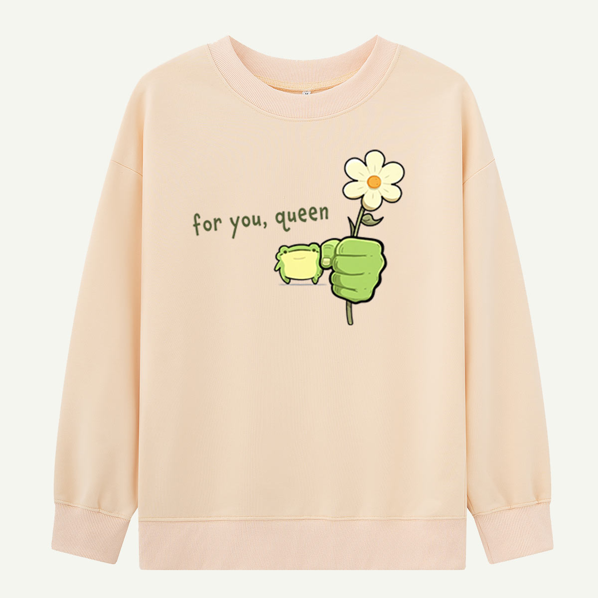 Frog Flower Graphic Sweatshirts