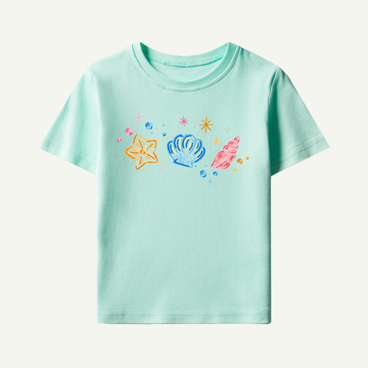 Sparkling Sea Treasures Navy Kids T-Shirt