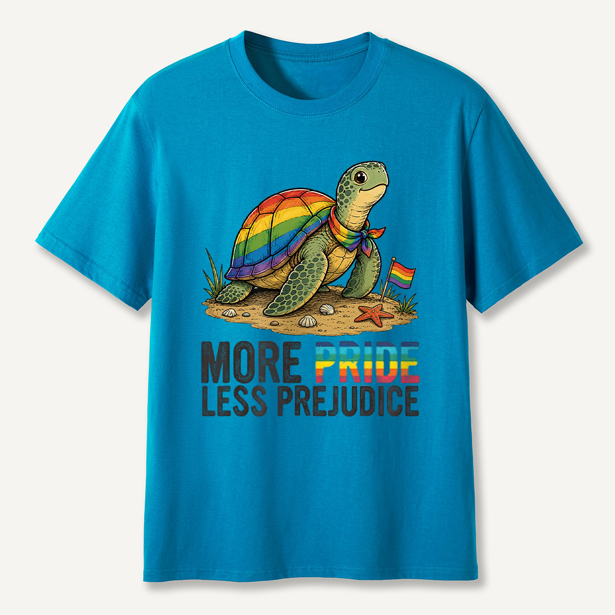More Pride Less Prejudice Turtle T-Shirt