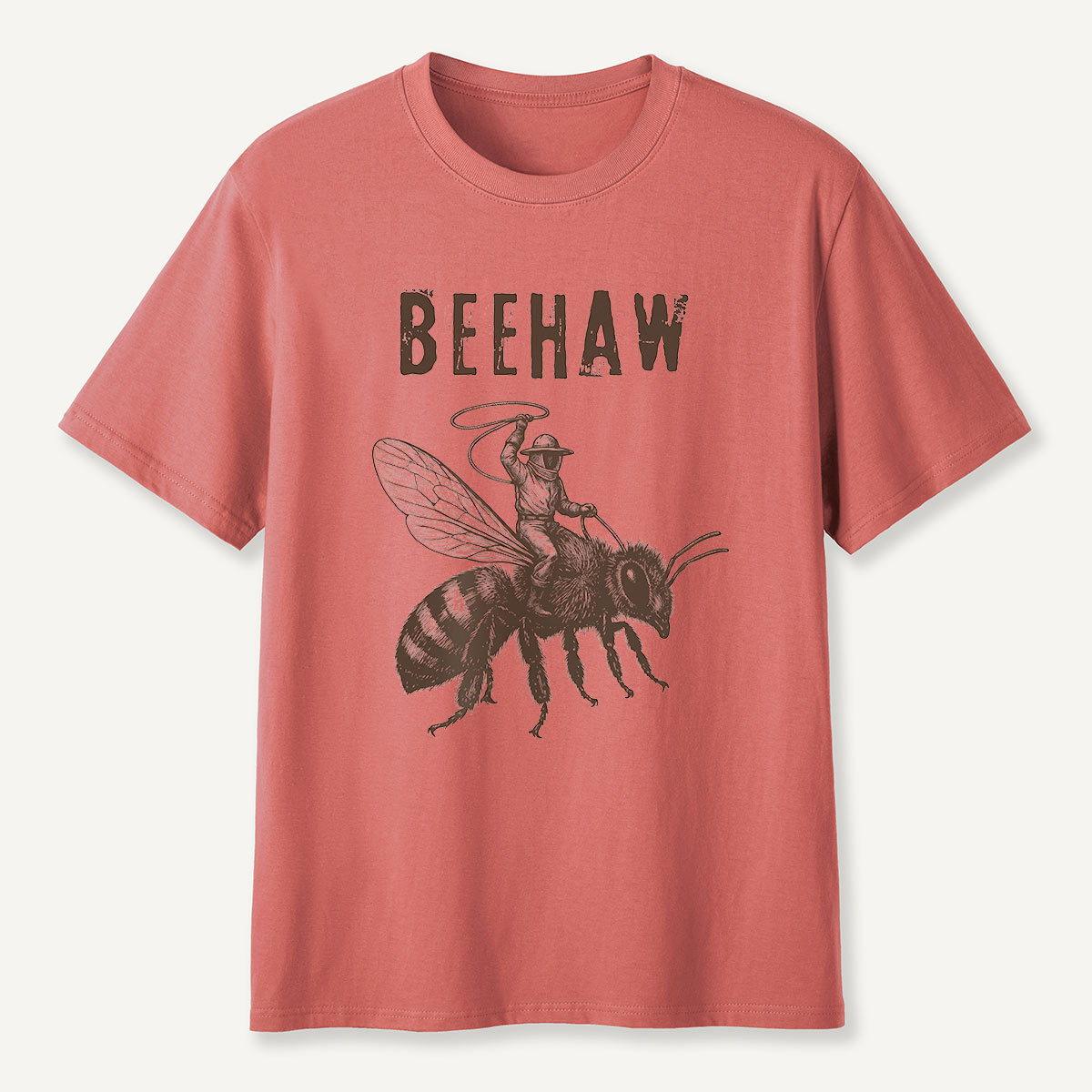 Beehaw Cowboy Riding Bee T-Shirt