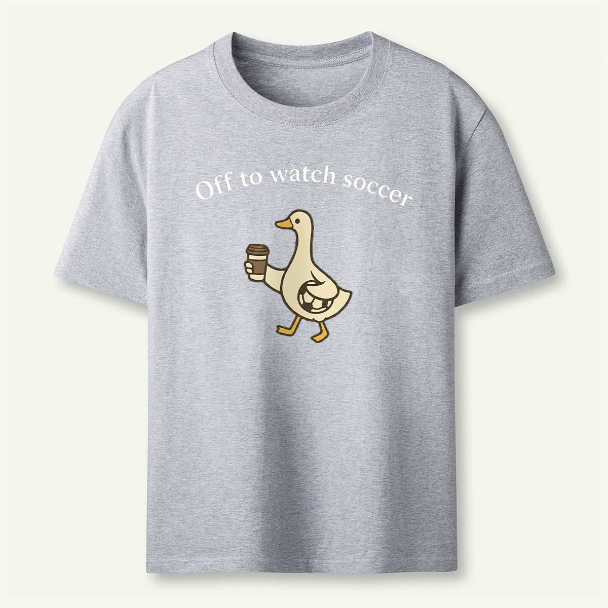 Funny Duck Soccer T‑Shirt