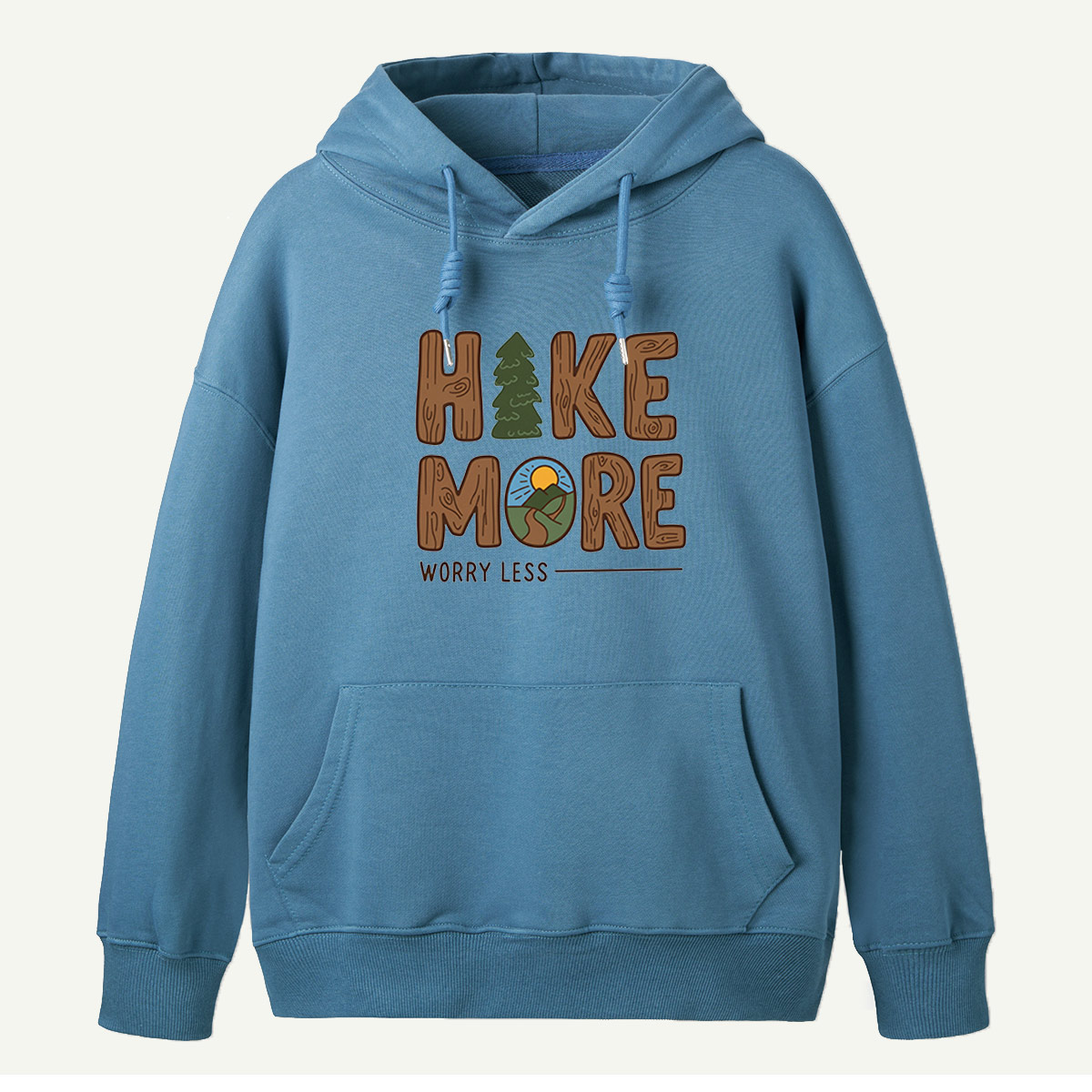 Hike More Worry Less Trail Badge Hoodie