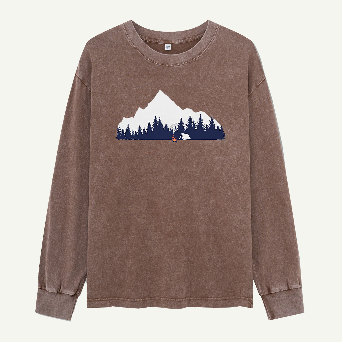 Campfire Under the Mountain Washed Long Sleeves