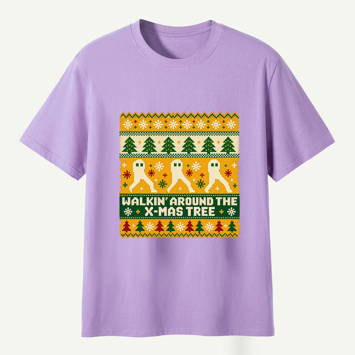 Walkin Around The Xmas Tree Ghost Christmas T-Shirt