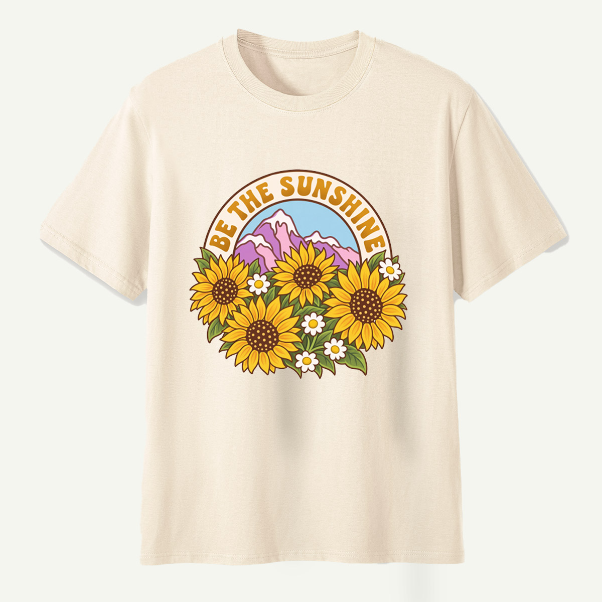 Be The Sunshine Sunflower Mountains T-Shirt