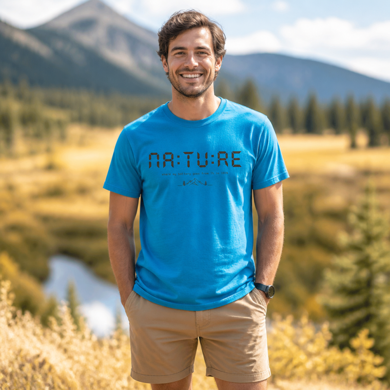 Nature Battery Recharge Mountain T-Shirt