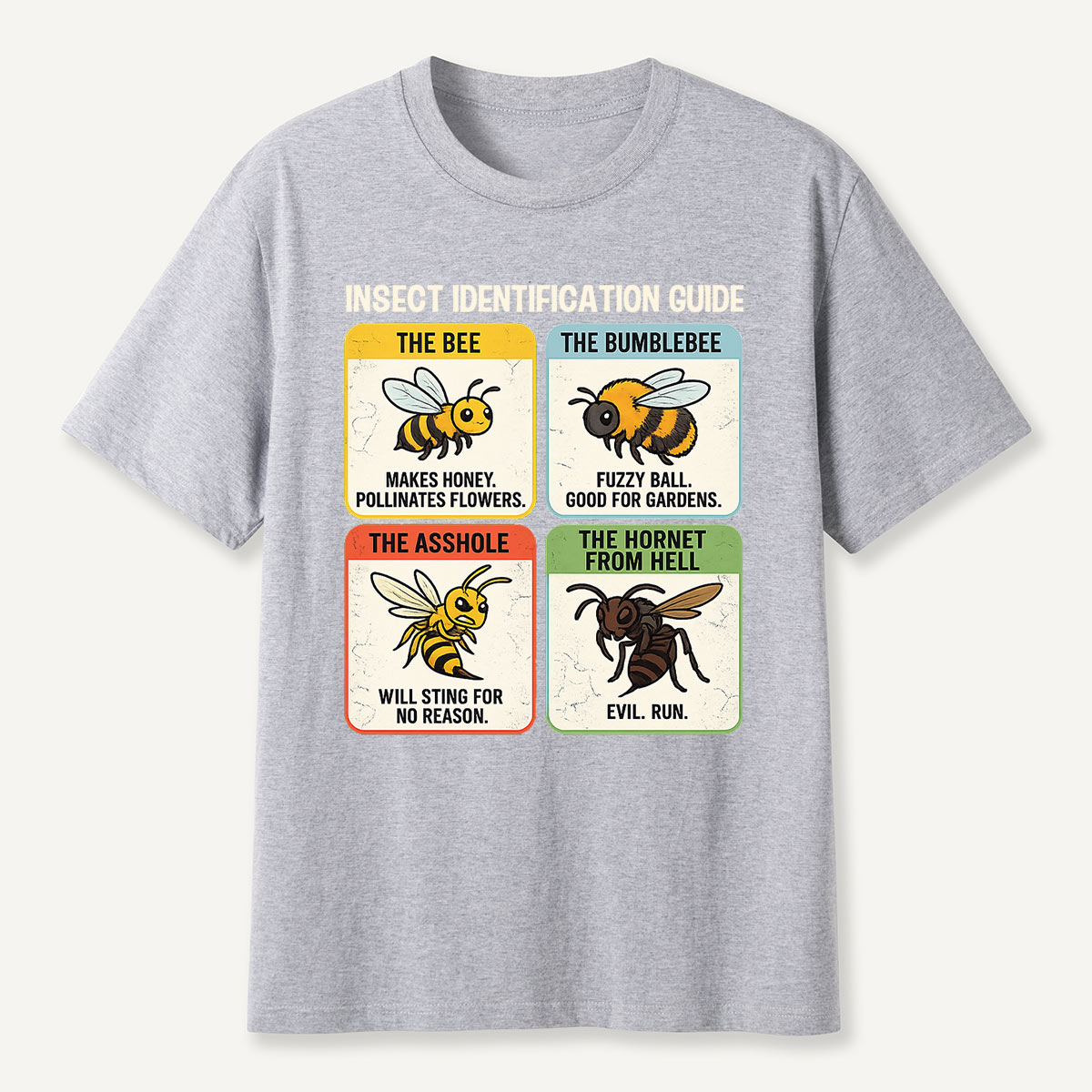 Funny Insect Identification Guide T-Shirt