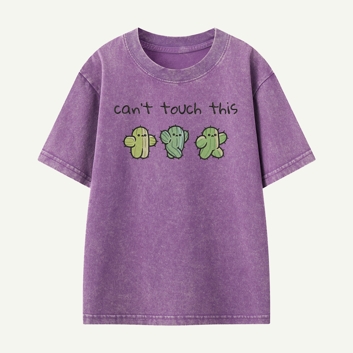 Cactus Trio Can’t Touch This Kids Washed T-Shirt