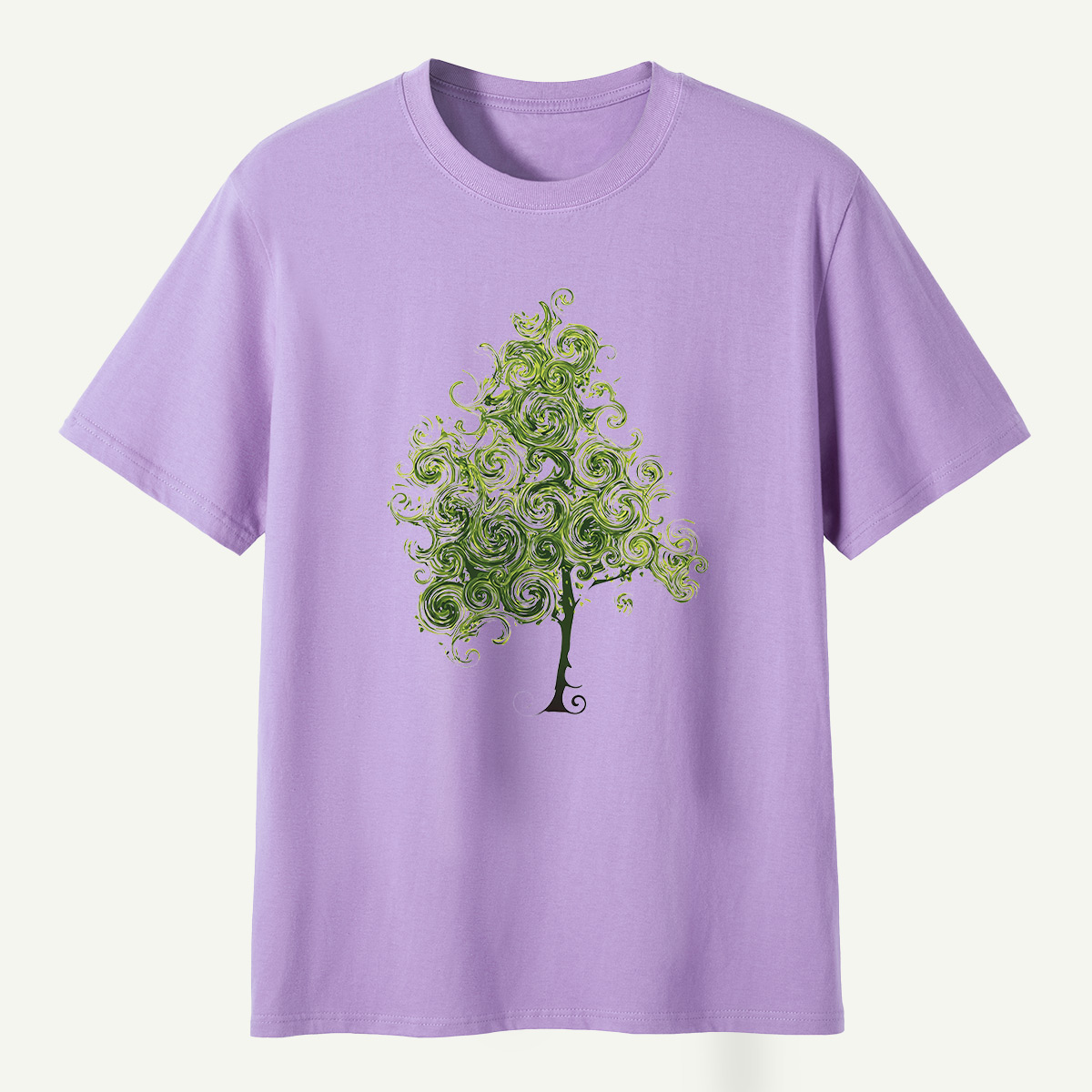 Whimsical Spiral Tree T-Shirt
