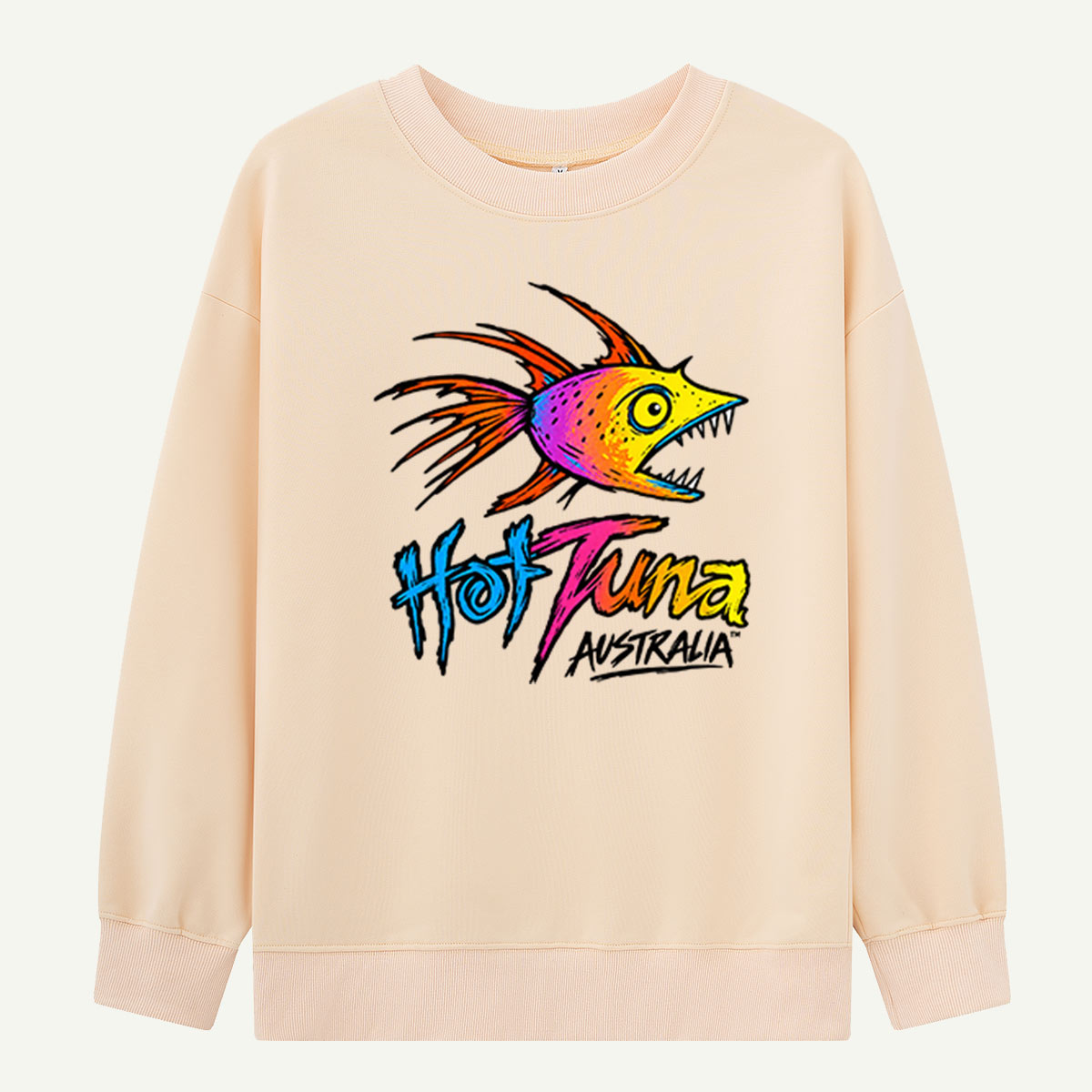 Hot Tuna Psychedelic Fish Art Sweatshirts