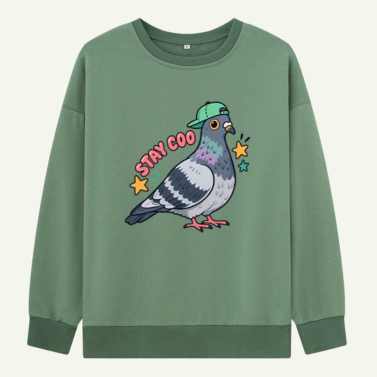 Stay Coo Cool Pigeon Graphic Sweatshirts