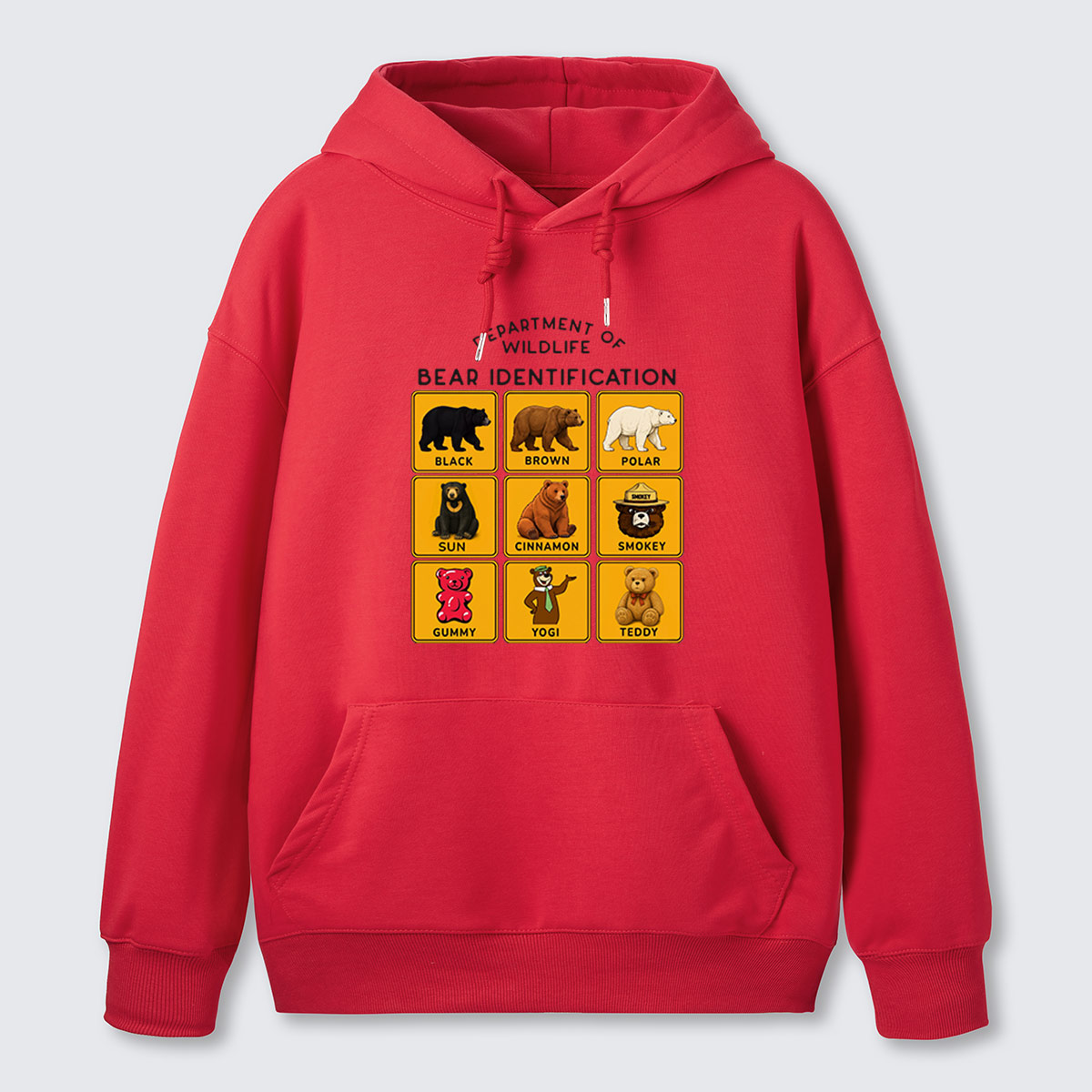 Department of Wildlife Bear Identification Gummy Bear Hoodie