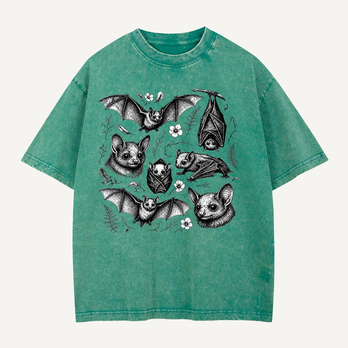 Bat Garden Roll Call Washed T-Shirt