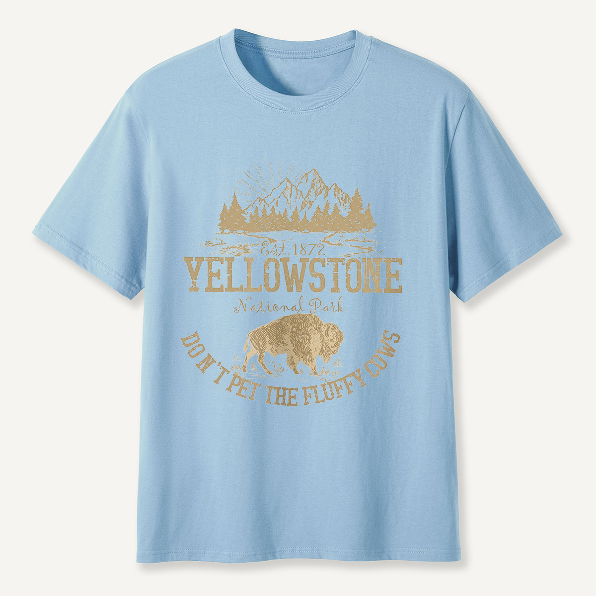 Do Not Pet the Fluffy Cows Yellowstone Sun T-Shirt