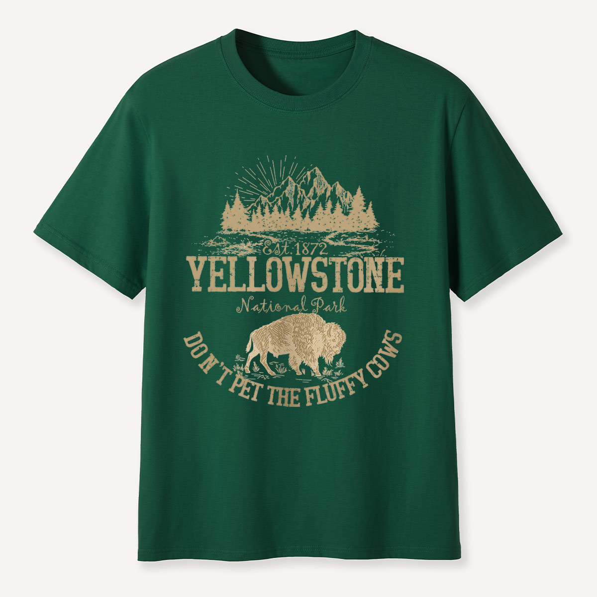 Do Not Pet the Fluffy Cows Yellowstone Sun T-Shirt