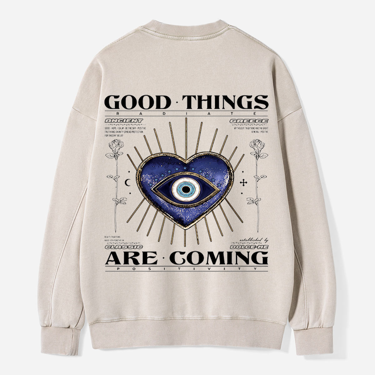Good Things Are on the Way Washed Sweatshirts