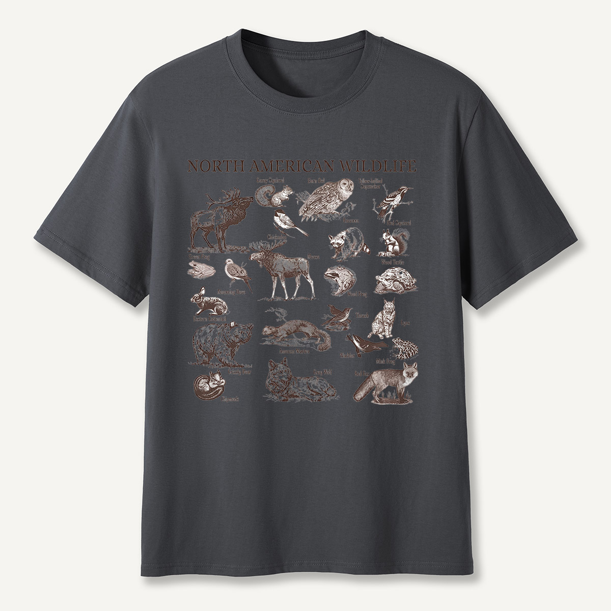 North American Wildlife Vintage T-Shirt