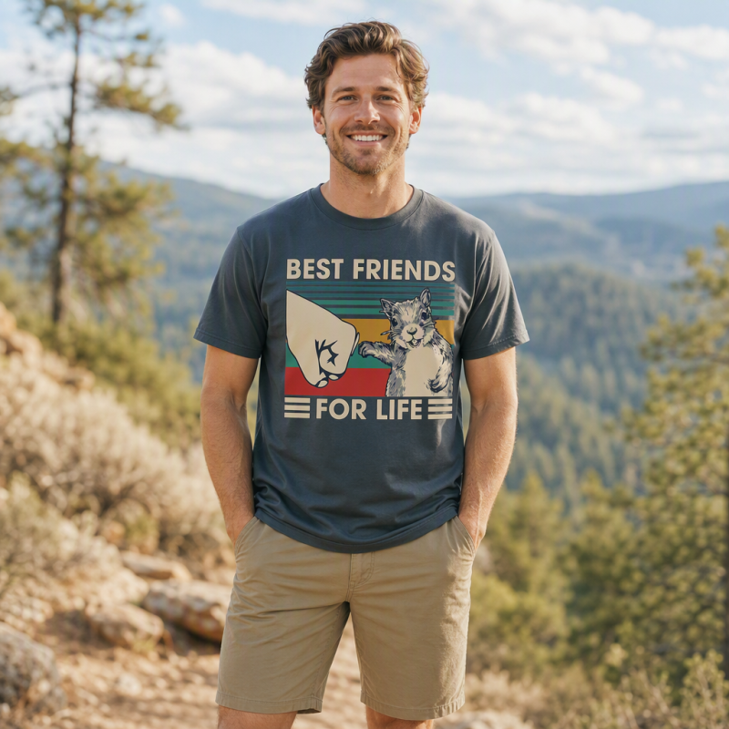 Best Friends for Life Cat Fist Bump T-Shirt