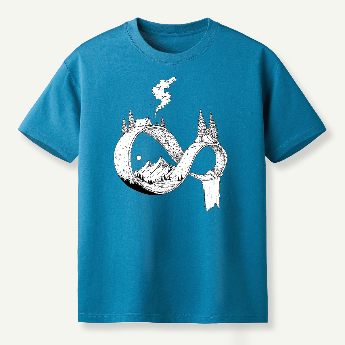 Infinity Wilderness Deer Forestscape T-Shirt