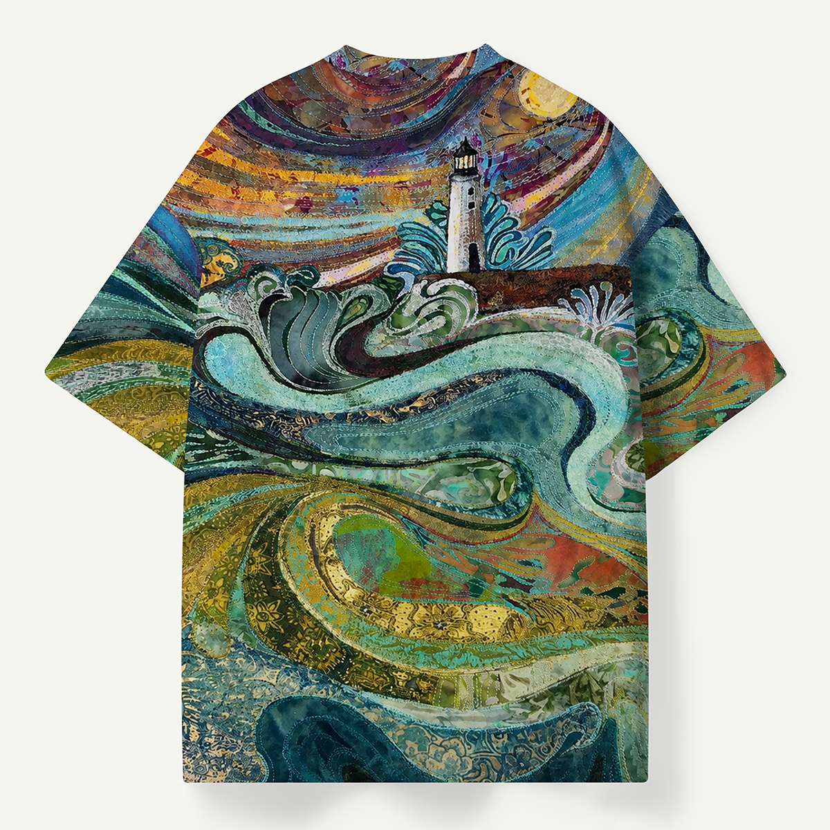 Moonlit Ocean Lighthouse Premium Eco Tee
