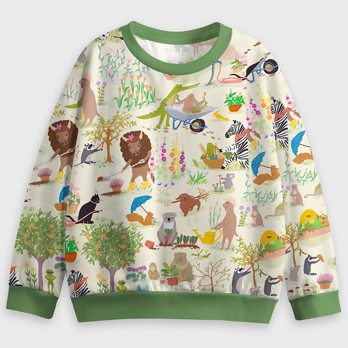 Garden Animals Kids Premium Eco Sweatshirts
