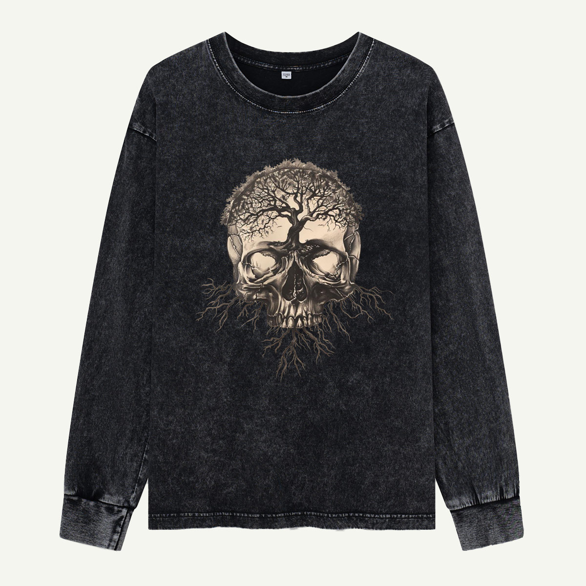 Rooted in the Afterlife Washed Long‑sleeve