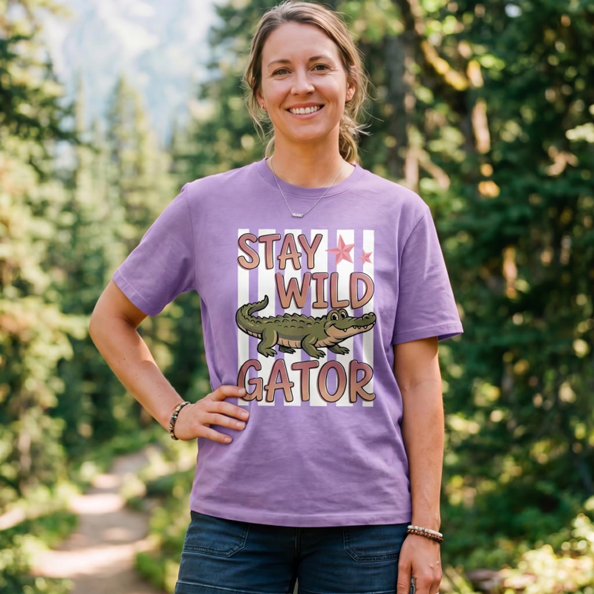 Stay Wild Gator Alligators T‑Shirt