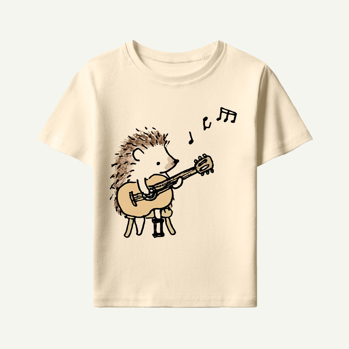 Hedgehog Guitar Music Kids T-Shirt
