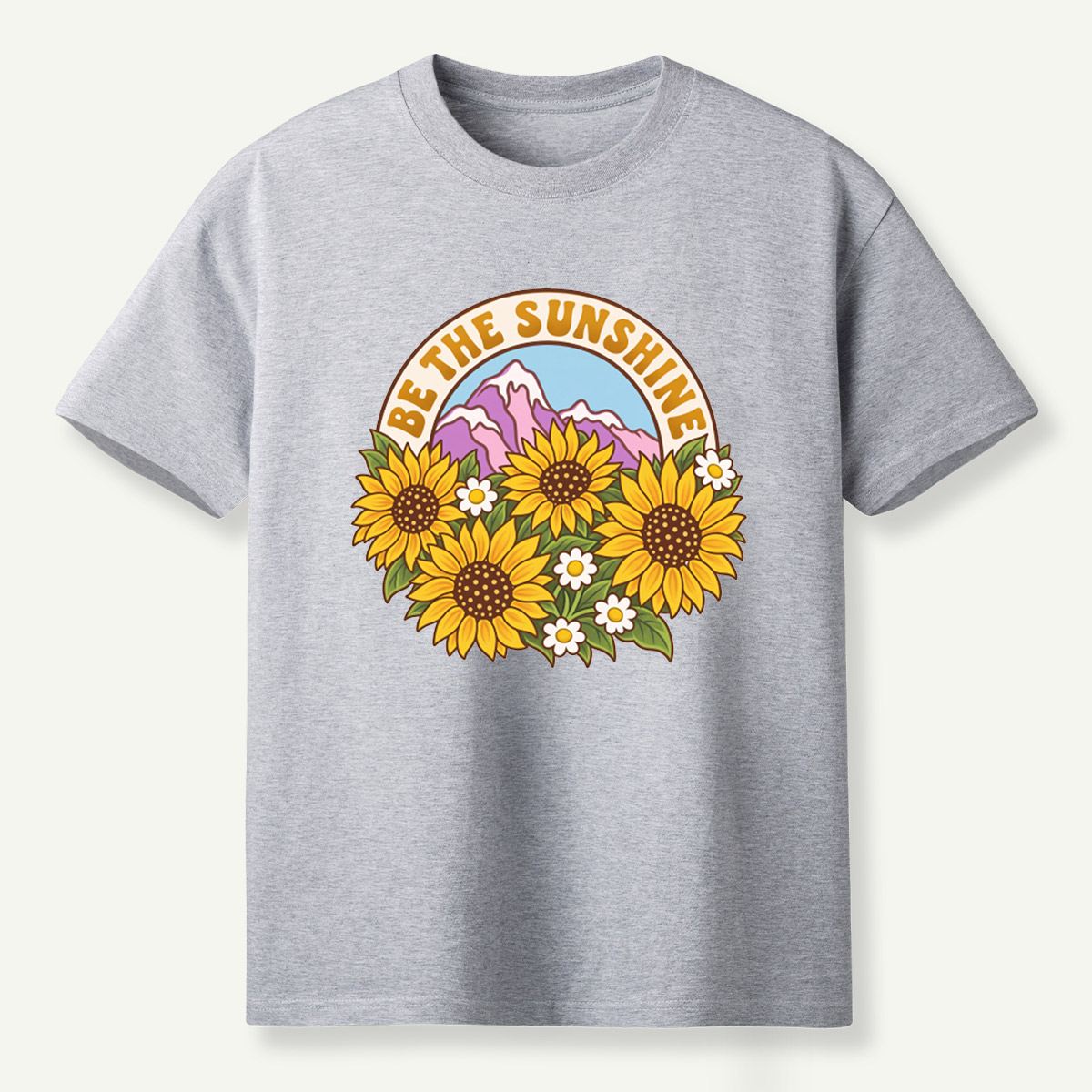 Be The Sunshine Sunflower Mountains T-Shirt