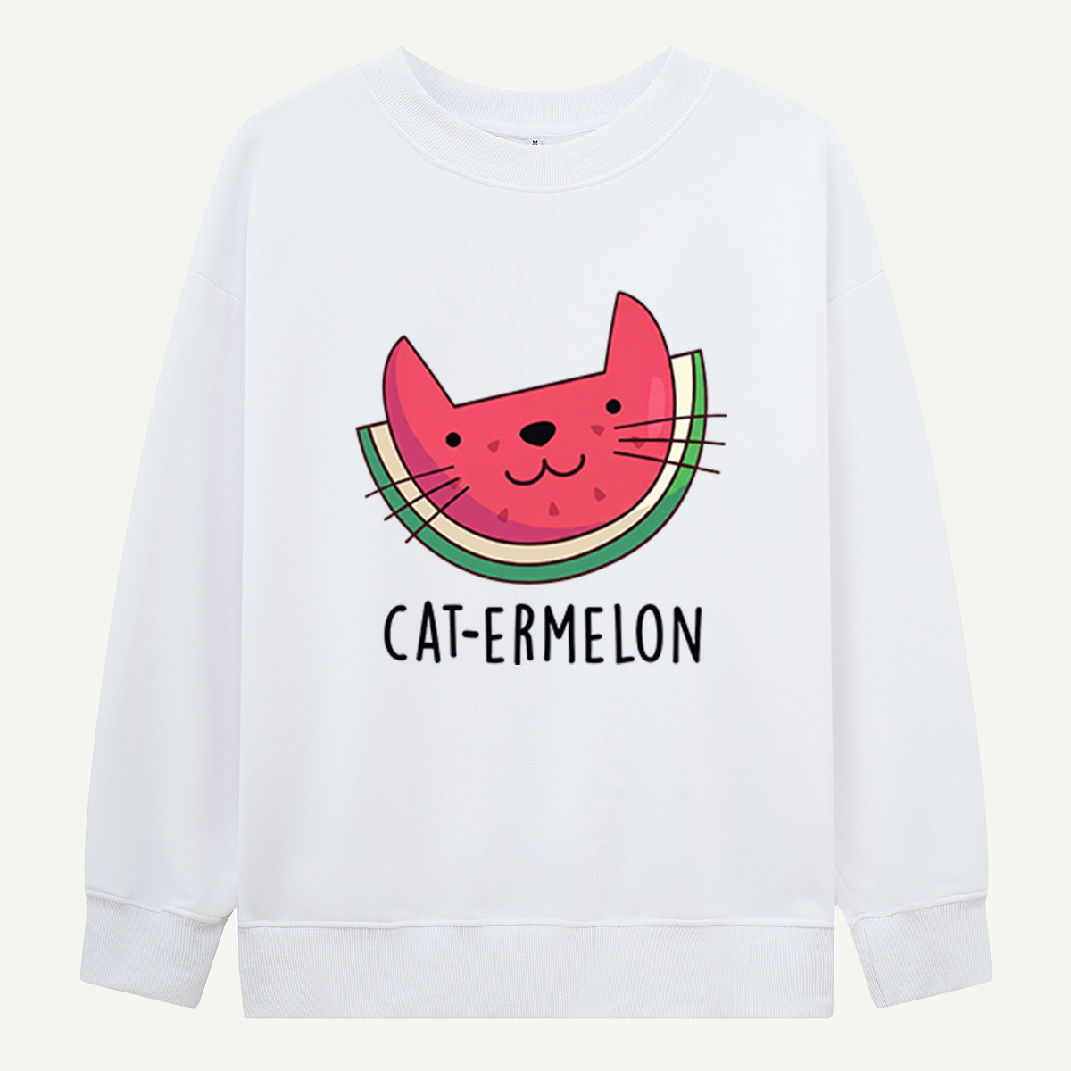 Cat Ermelon Slice Sweatshirts