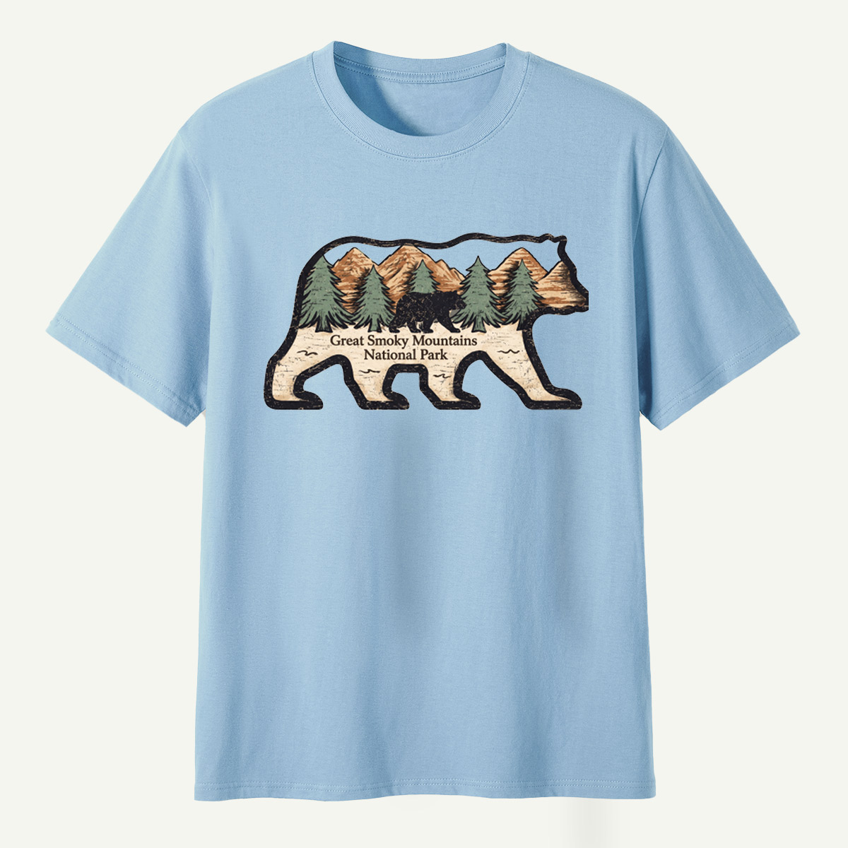 Great Smoky Mountains National Park Black Bear Forest T-Shirt