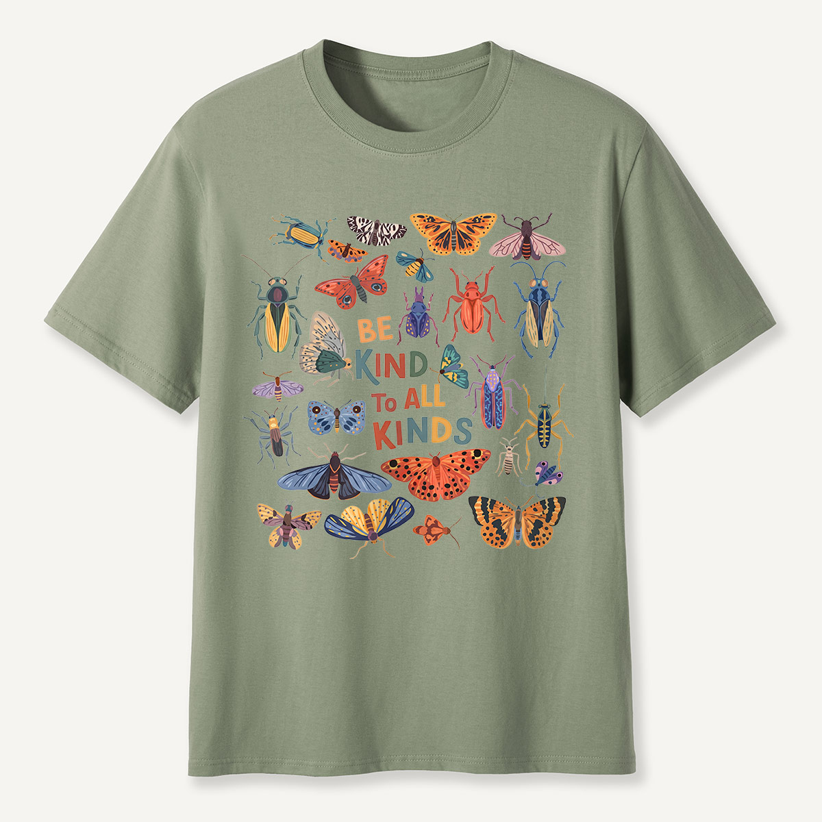 Be Kind to All Kinds Colorful Insects T-Shirt