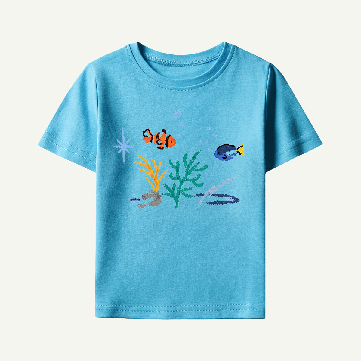 Colorful Reef Fish Underwater Kids T-Shirt