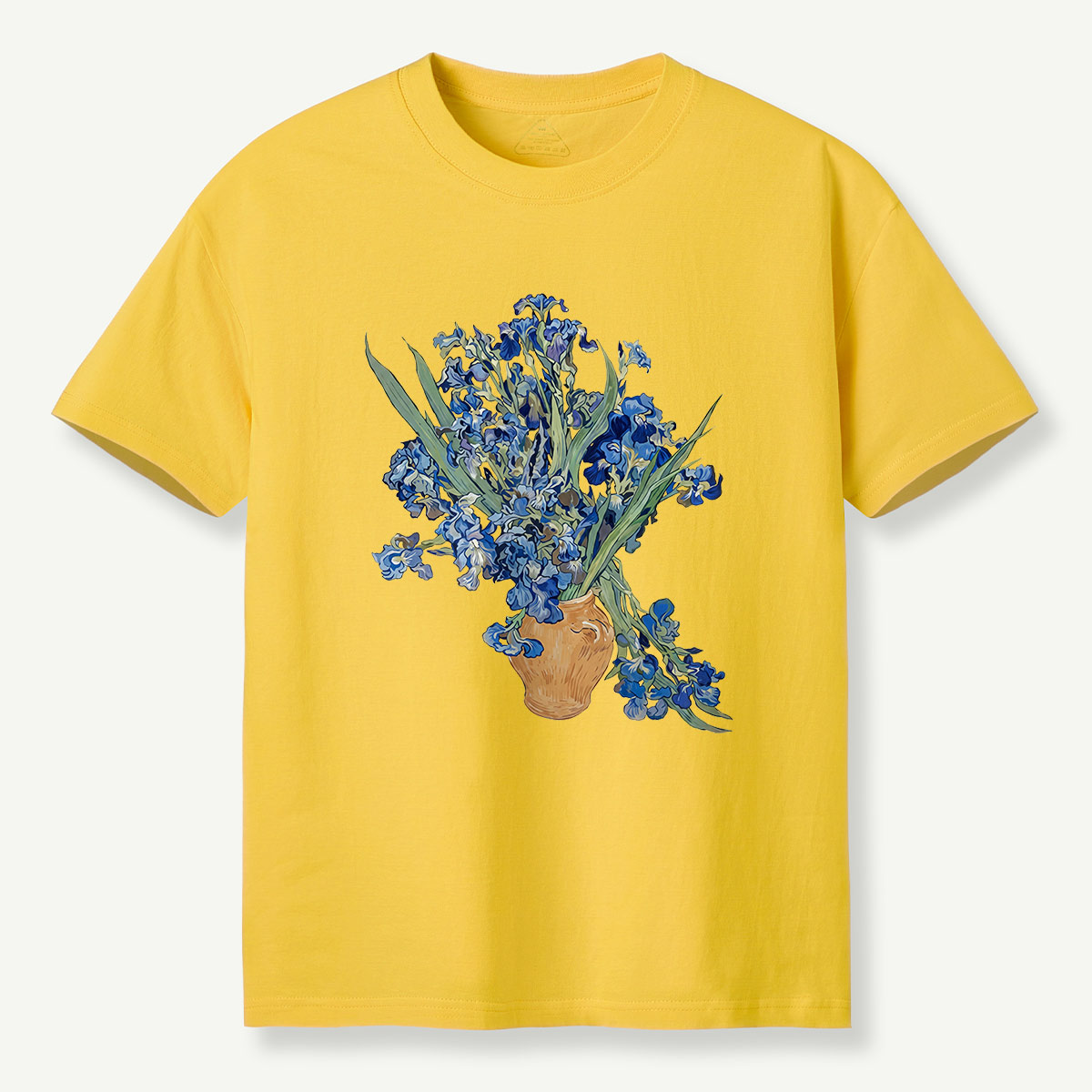 Blue Irises in Vase Art T-Shirt